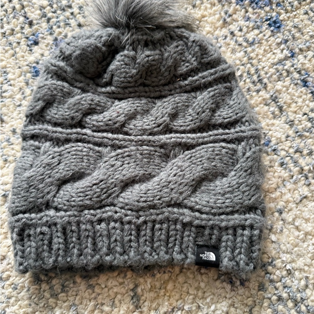 The North Face Gray Knit Beanie